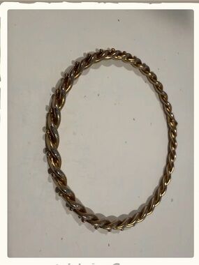 Gold-Tone Twisted Rope Bangle Bracelet - Women Jewelry